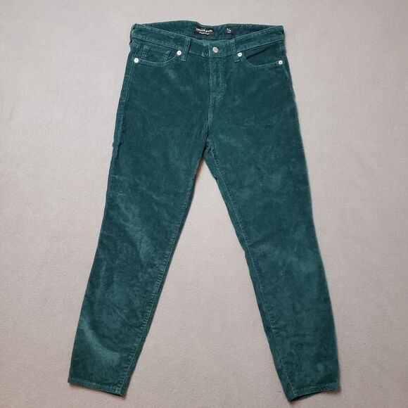Lucky Brand Cords Ava Skinny Green Corduroy Pants - Picture 10 of 15